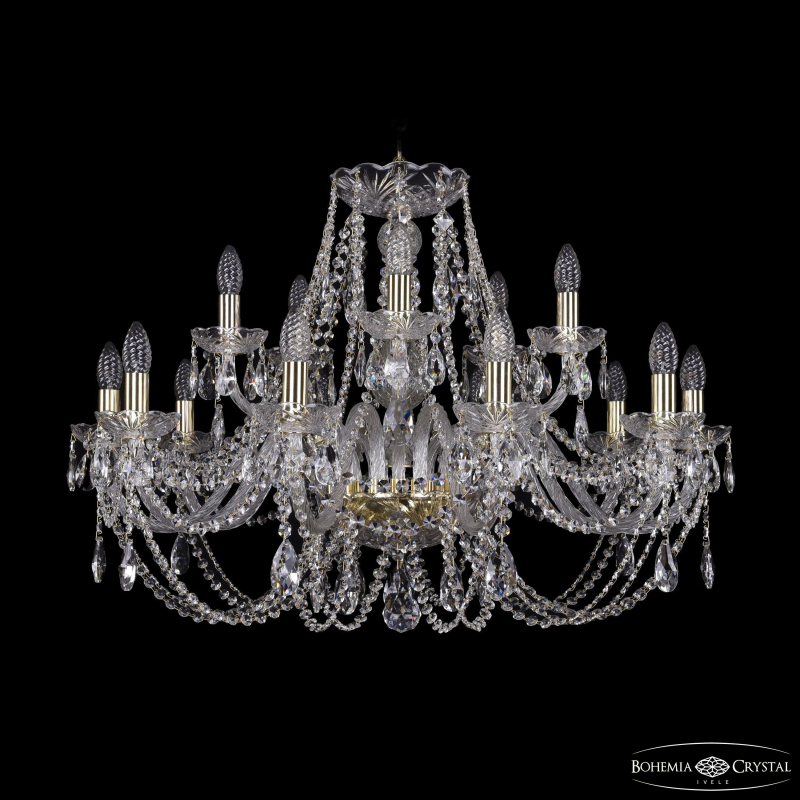 Подвесная люстра Bohemia Ivele Crystal 1406/10+5/300 G
