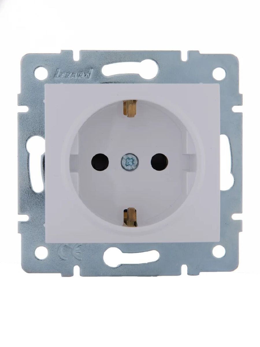 Розетка с защитой от детей Lezard Karina 707-0288-124B