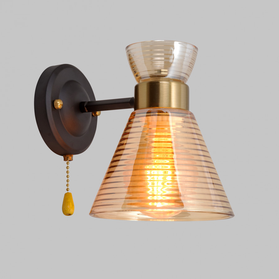 Бра IMEX MD.6200-1-W-BK+COP