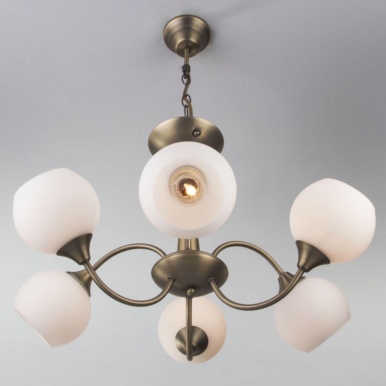 Подвесная люстра Eurosvet Nola 60071/6 античная бронза