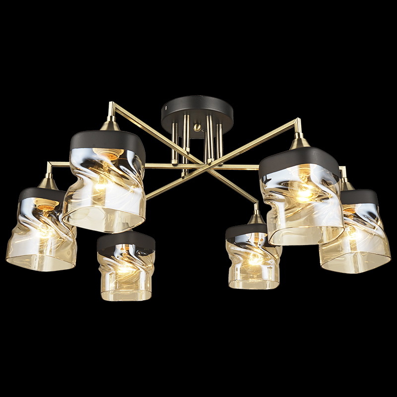 Потолочная люстра Reluce 04231-0.3-06 AB+BK