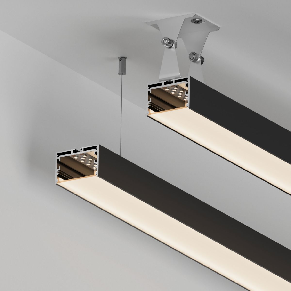 Профиль Arlight SL-LINE-4932-2000 BLACK (BY) (Алюминий) 062589