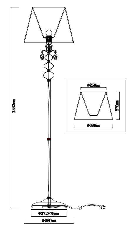 Торшер Rivoli Cascata 2016-601 Б0038424