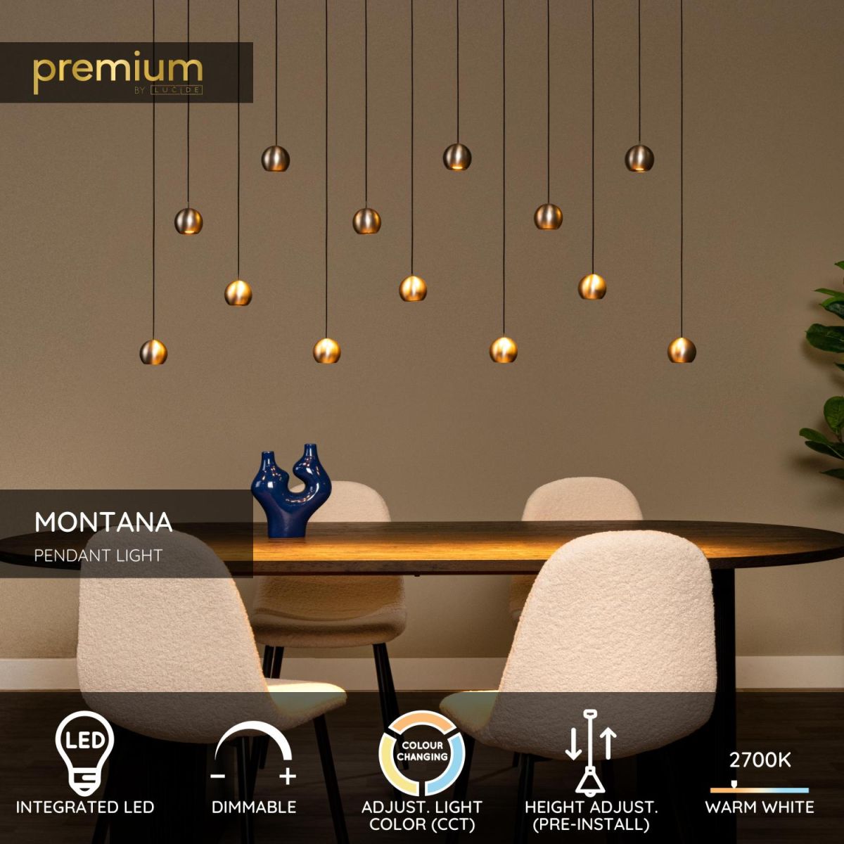 Подвесной светильник Lucide Montana 68400/75/15