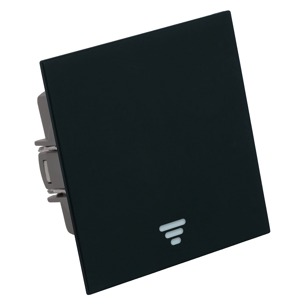 Выключатель 1-клавишный самовозвратный (механизм) Stekker Мия 250В 10А RSW10-3112-05 черный бархат 50574