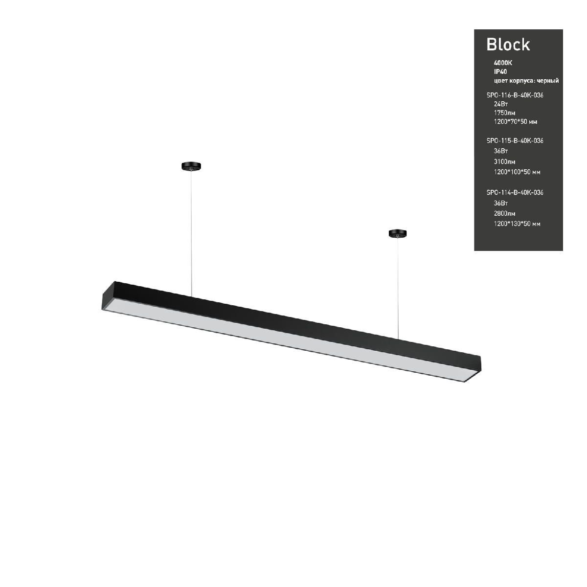 Подвесной светильник Эра Geometria SPO-115-B-40K-036 Б0050547