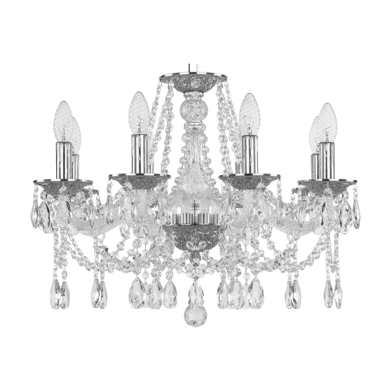 Подвесная люстра Bohemia Ivele Crystal 1607/8/200 Ni