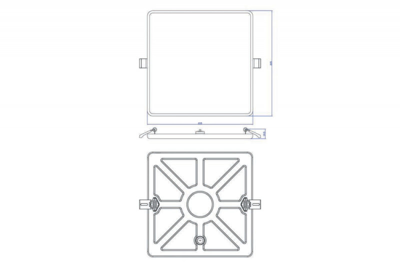 Встраиваемый светодиодный светильник Donolux DL20091SQ27W1W IP44