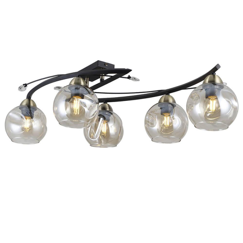 Потолочная люстра Seven Fires Pollen SF4020/5C-BK-AB