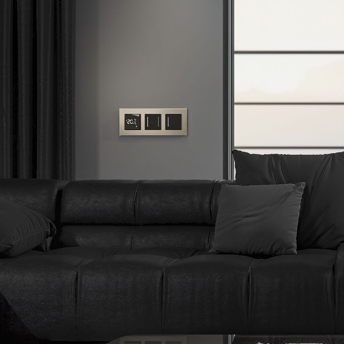 Сенсорный выключатель двухклавишный с подсветкой Werkel 4690389198052 W4522008 a063602