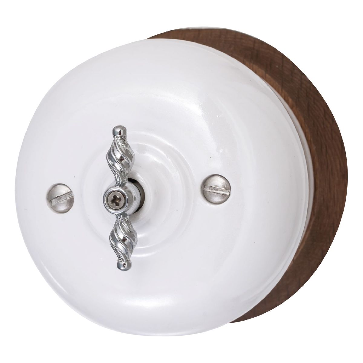 Выключатель двухклавишный Bironi Фаберже B2-202-010/18