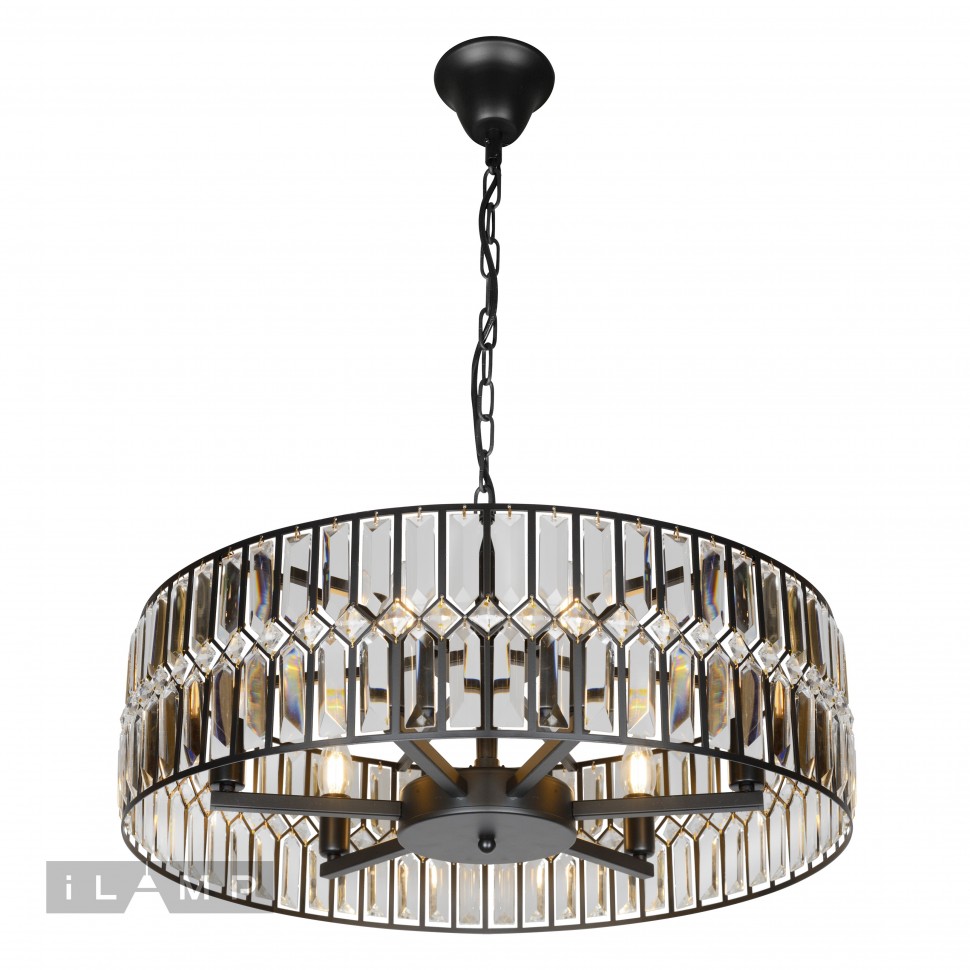 Подвесная люстра iLamp Form 6122-600 BK