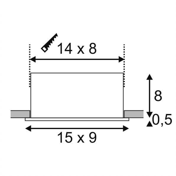 Встраиваемый светодиодный светильник SLV Kadux 2 Led Set 115710