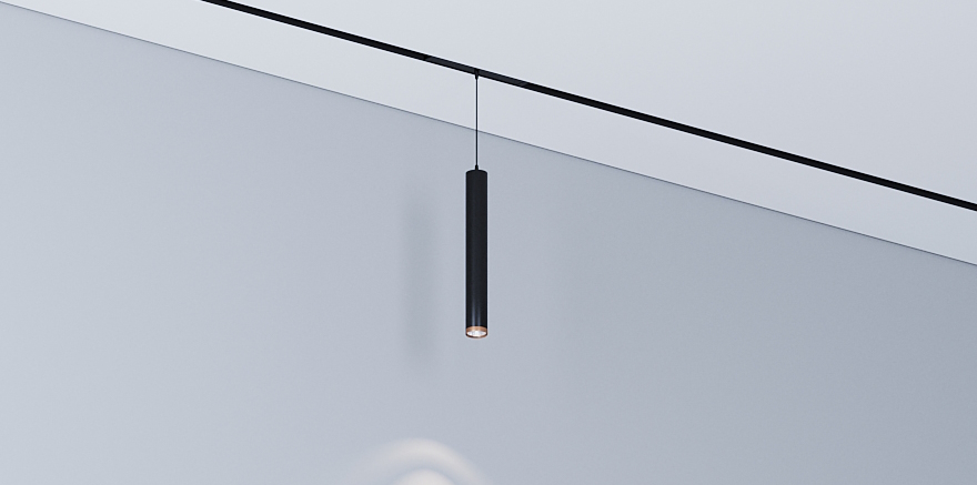 Трековый магнитный светильник Luminotti Slimline Rox Black L.210.10.CCT.BK