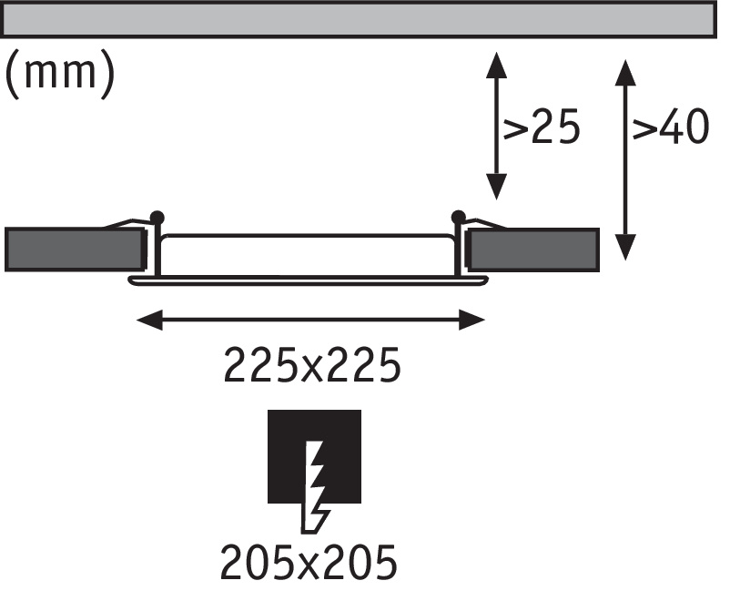 Встраиваемый светодиодный светильник Paulmann Smart Panel 50034