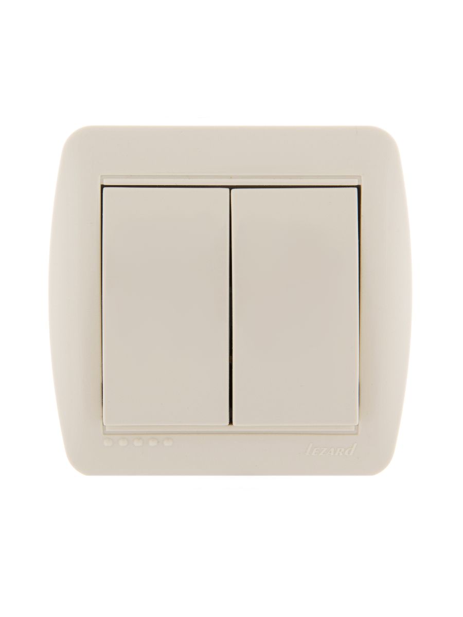 Выключатель двойной Lezard Demet 711-0300-101