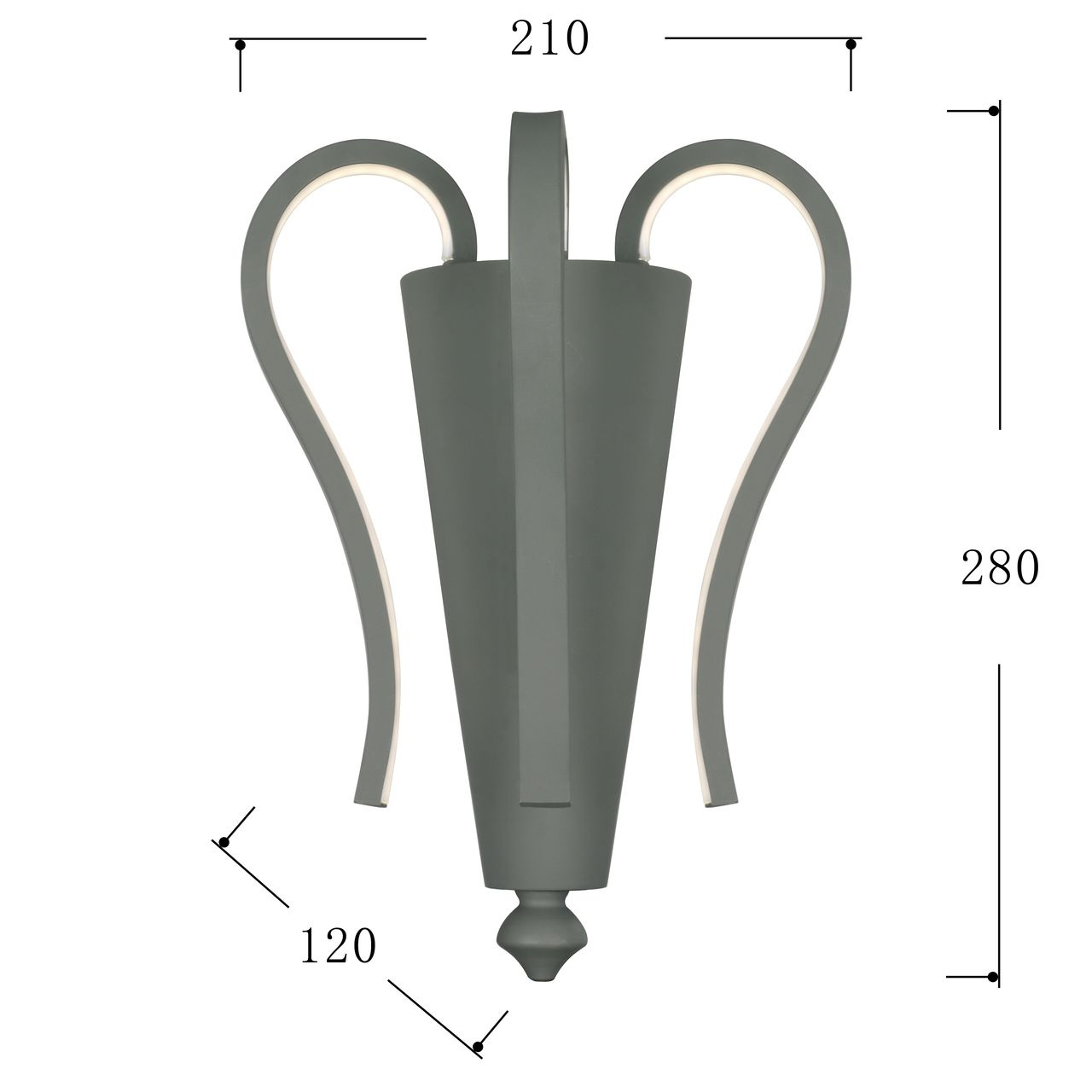 Настенный светодиодный светильник Favourite Castro 2592-3W