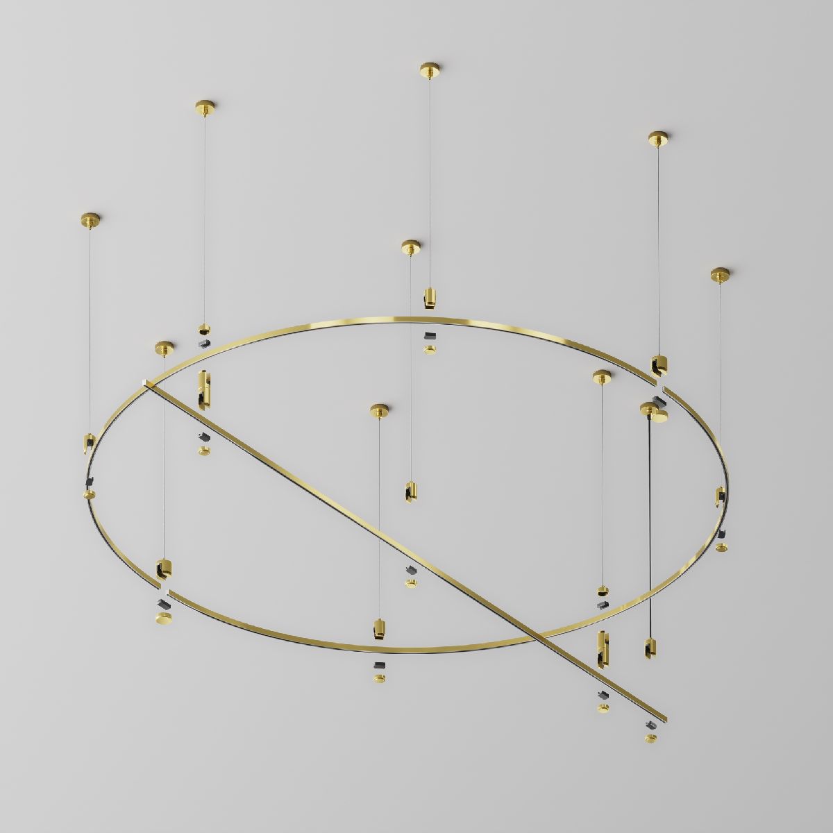 Шинопровод накладной/подвесной Maytoni Flarity TRX154-2SR-D1500-BS