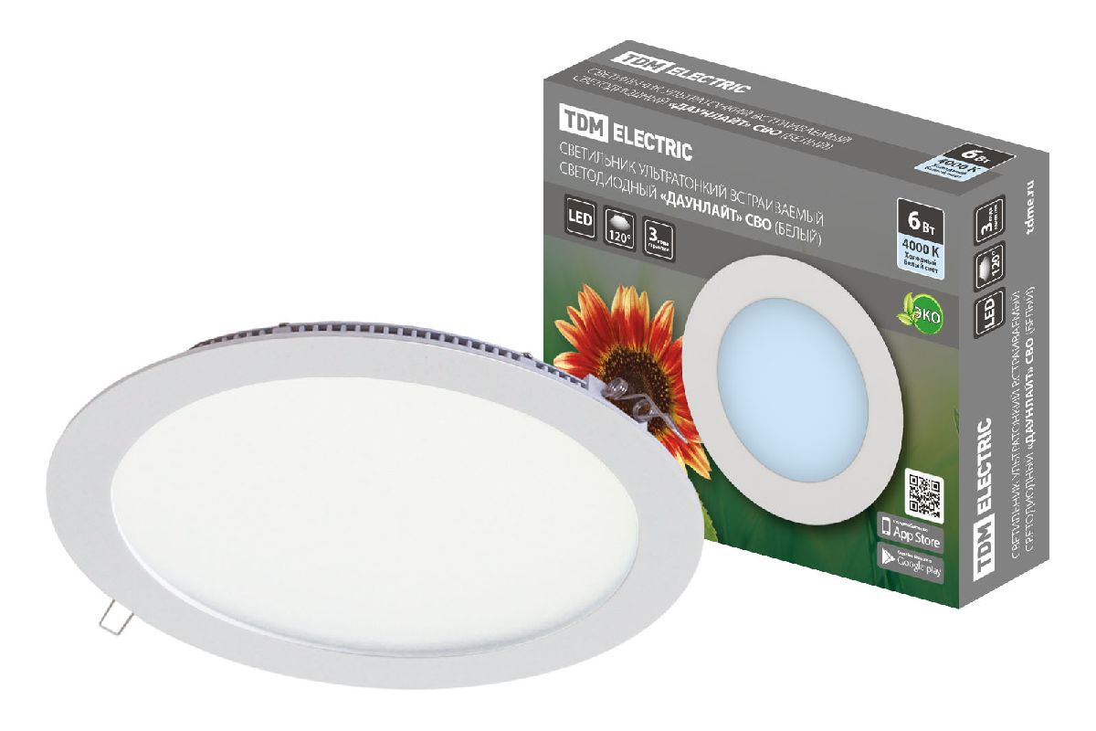 Встраиваемый светодиодный светильник TDM Electric Даунлайт СВО SQ0329-0028