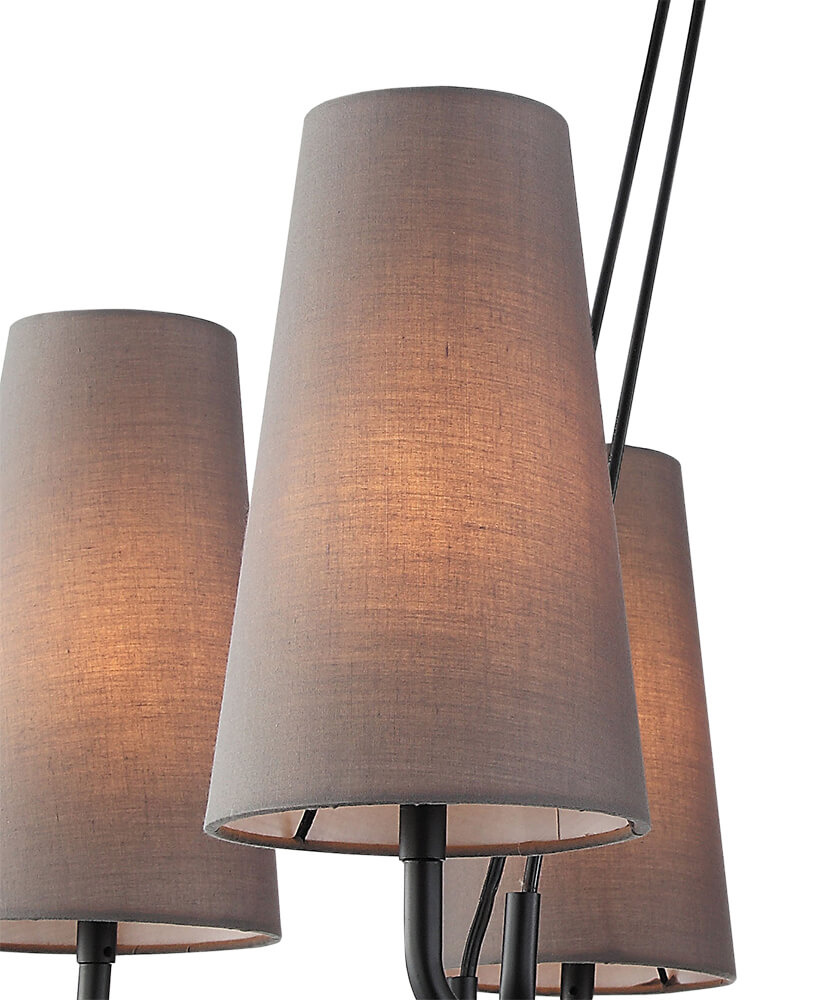 Подвесная люстра Lumien Hall Астарта 4008/6P-BK-DGR