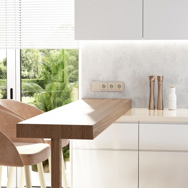 Рамка на 4 поста Werkel Acrylic айвори 4690389190551 W0042743 a062134