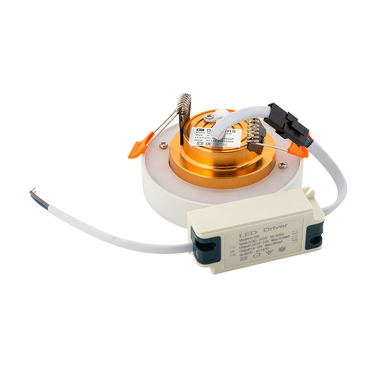 Встраиваемый светодиодный светильник Denkirs DK4006-GD УЦ