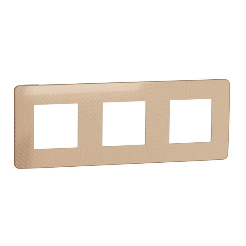 Рамка 3-постовая Schneider Electric Unica New NU280657