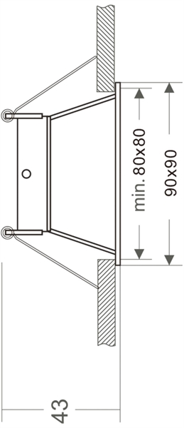 Встраиваемый светильник Deko-Light Eckig 110020