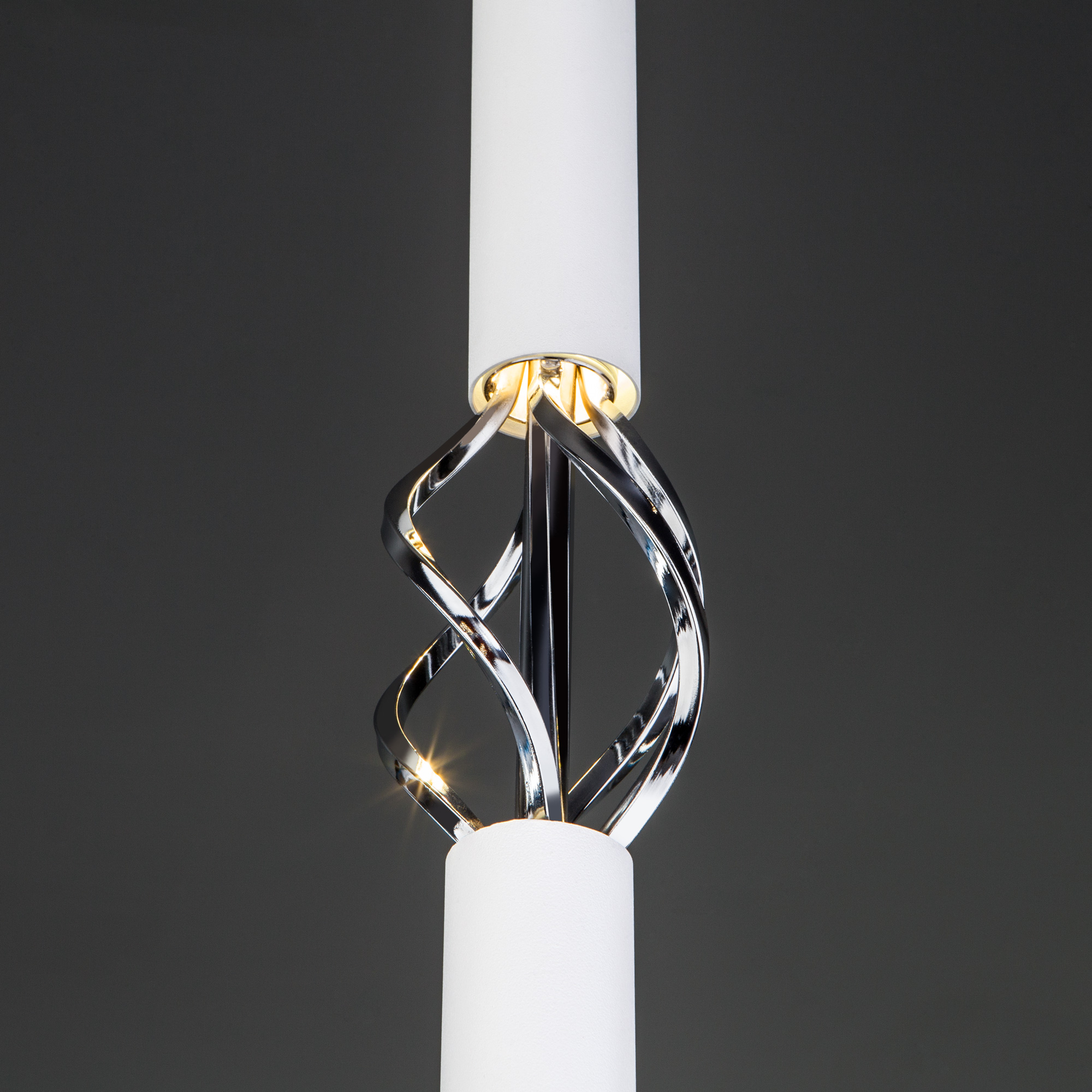 Подвесной светодиодный светильник Eurosvet Lance 50191/1 LED белый/хром