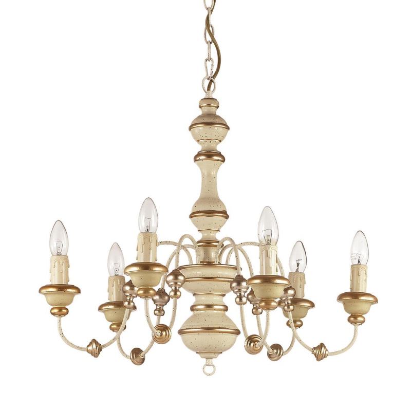 Подвесная люстра Ideal Lux Pisa SP6 Bianco 093611