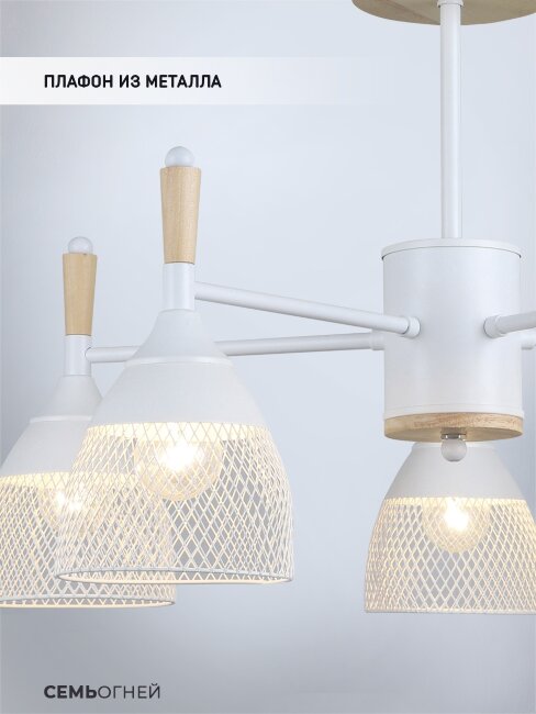 Люстра на штанге Wedo Light Adion WD3500/5C-WT