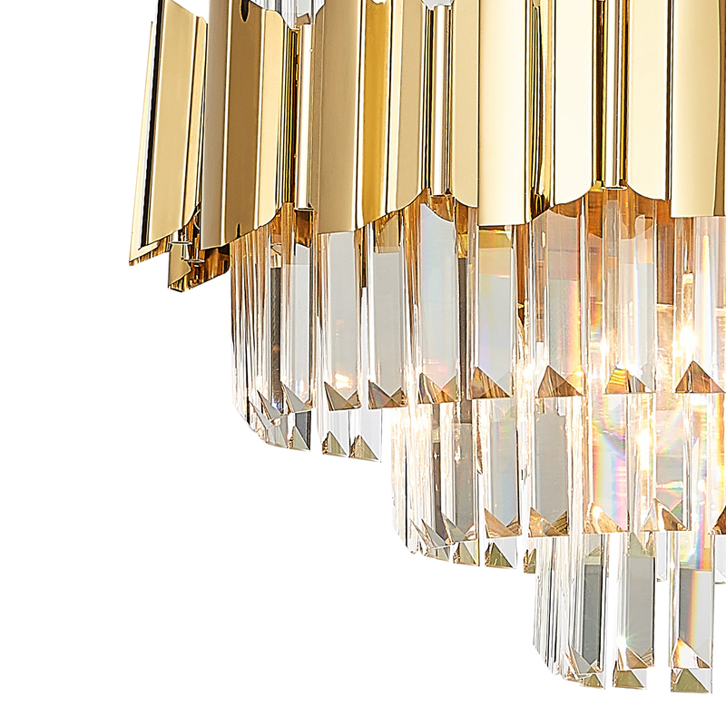 Подвесная люстра Natali Kovaltseva RUBY 81442/10C GOLD