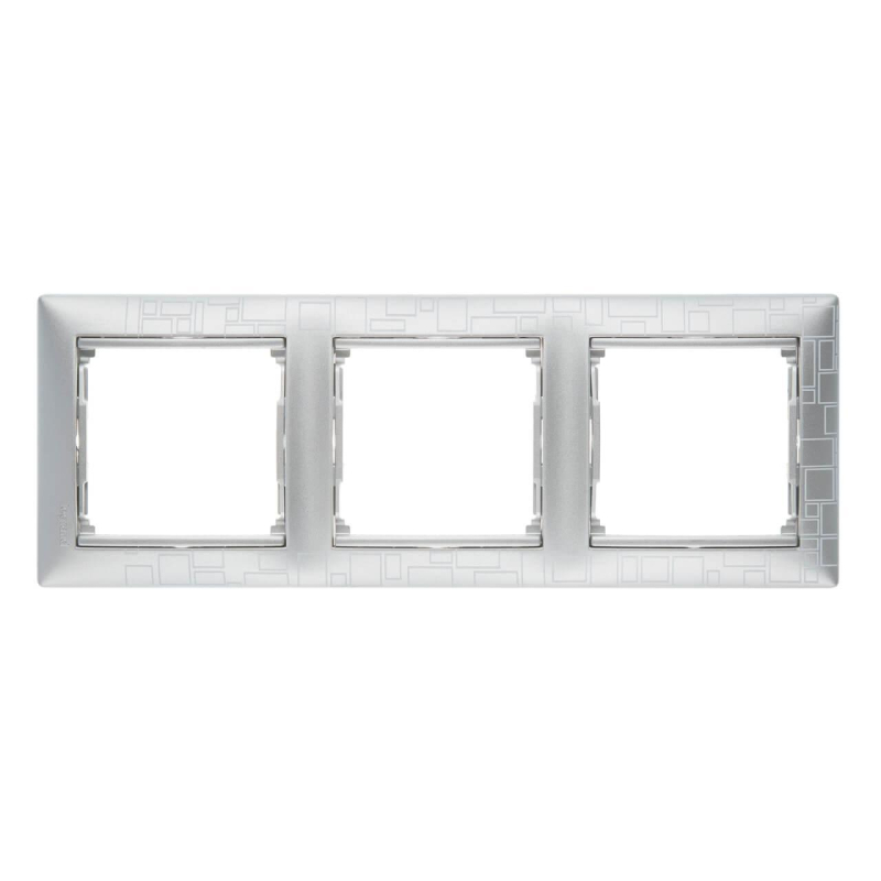 Рамка 3-постовая Legrand Valena алюминий модерн 770343