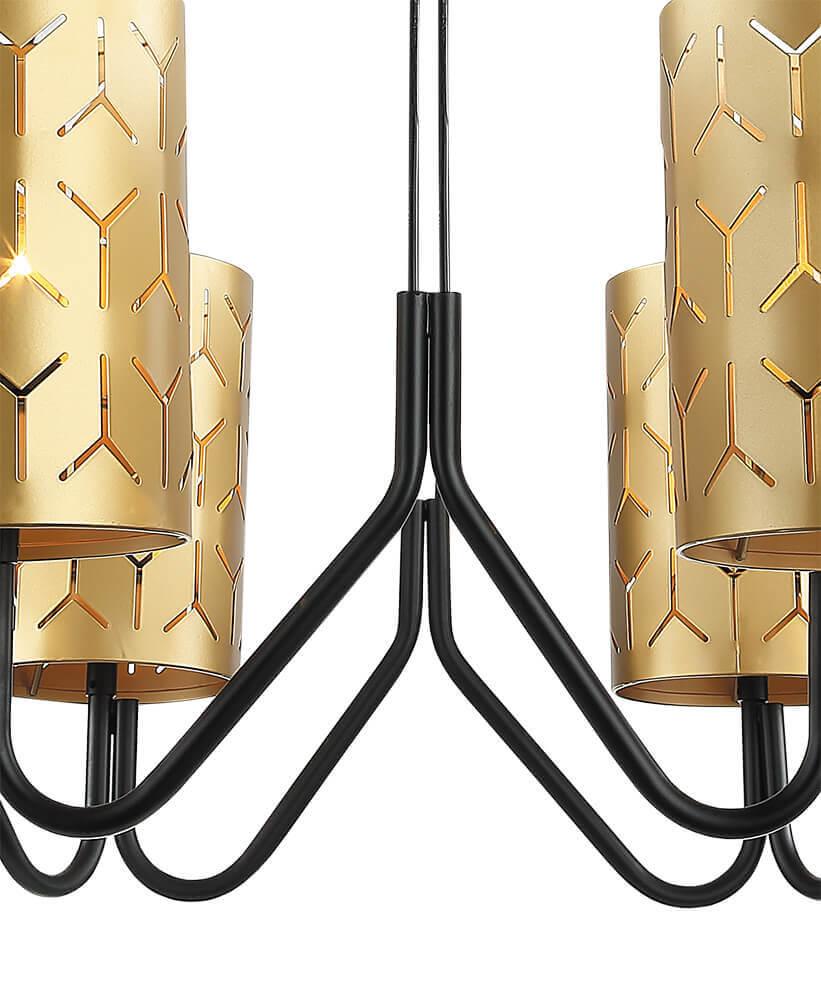 Подвесная люстра Lumien Hall Нерей 4001/4P-BK-GD