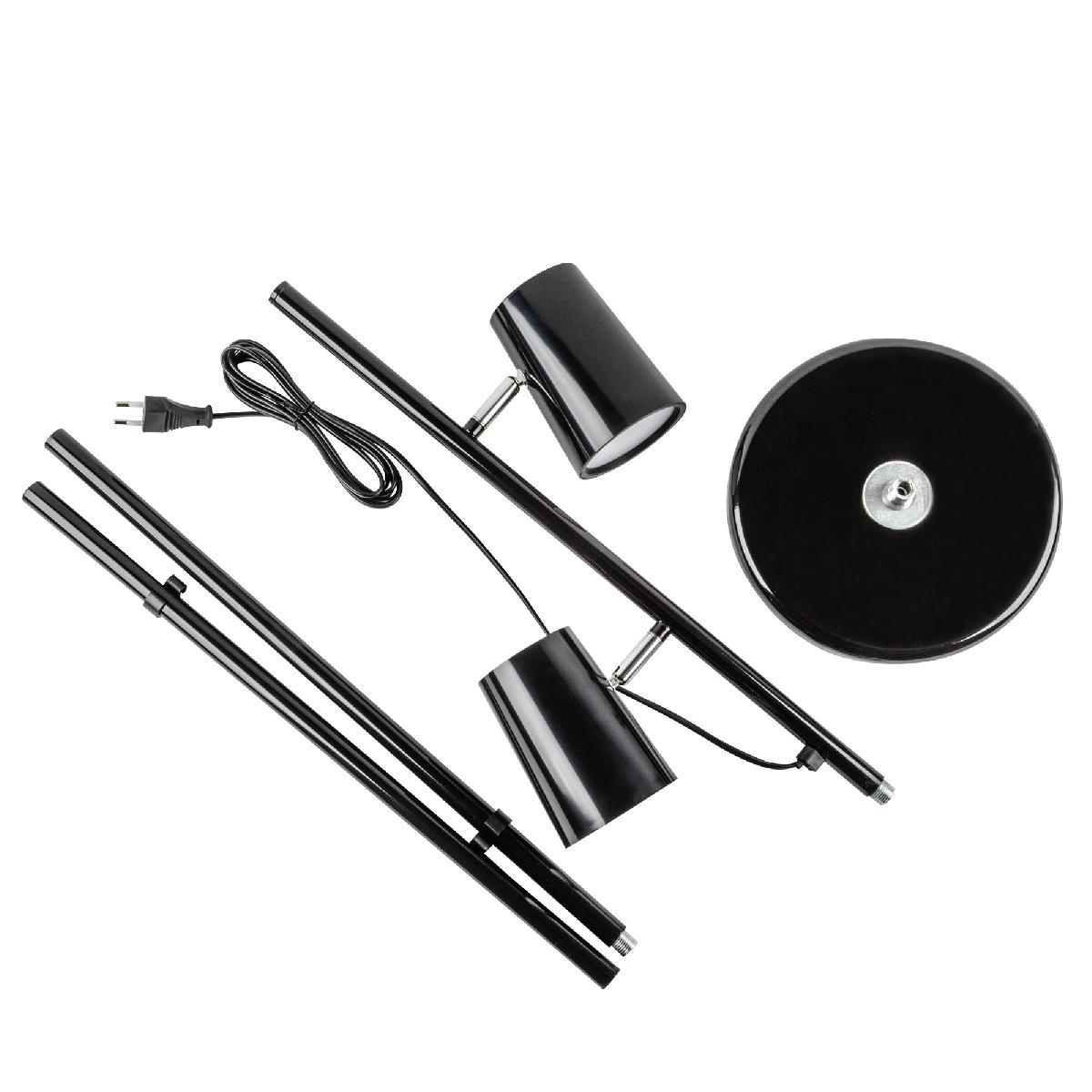 Торшер Uniel ULM-T600 2х6W/4500K/DIM BLACK UL-00010174