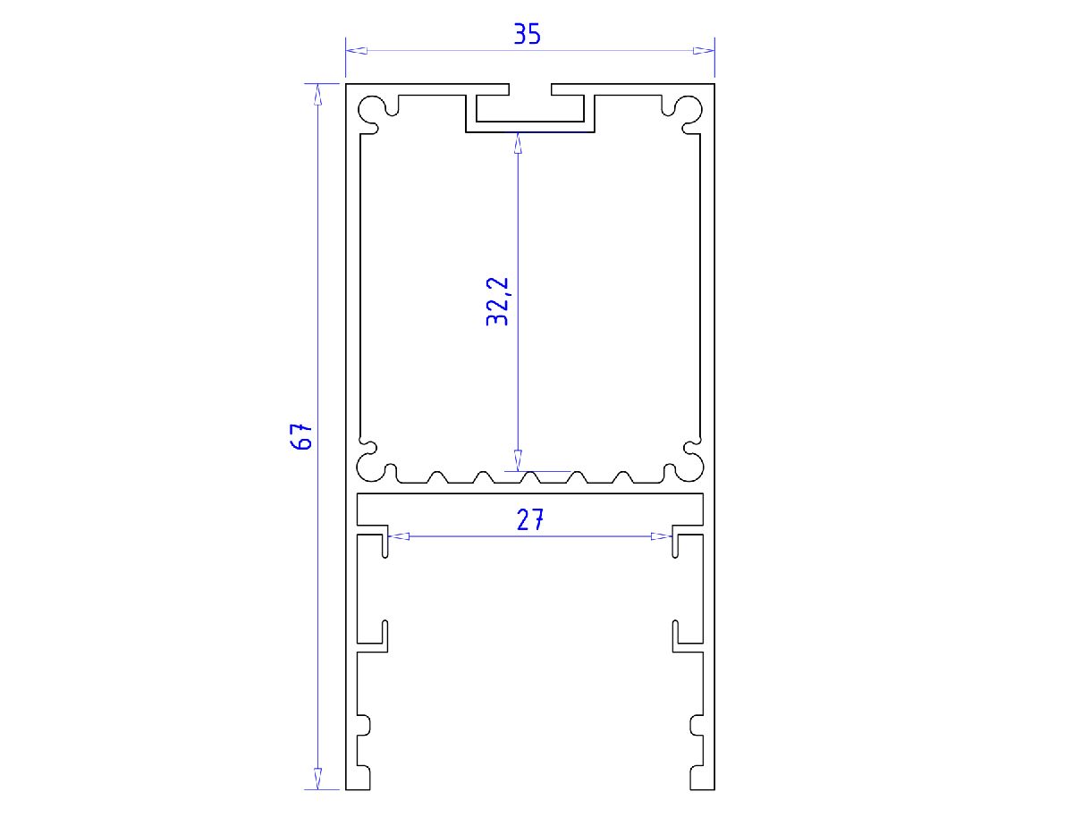 Алюминиевый профиль Ambrella Light Profile System GP3000AL