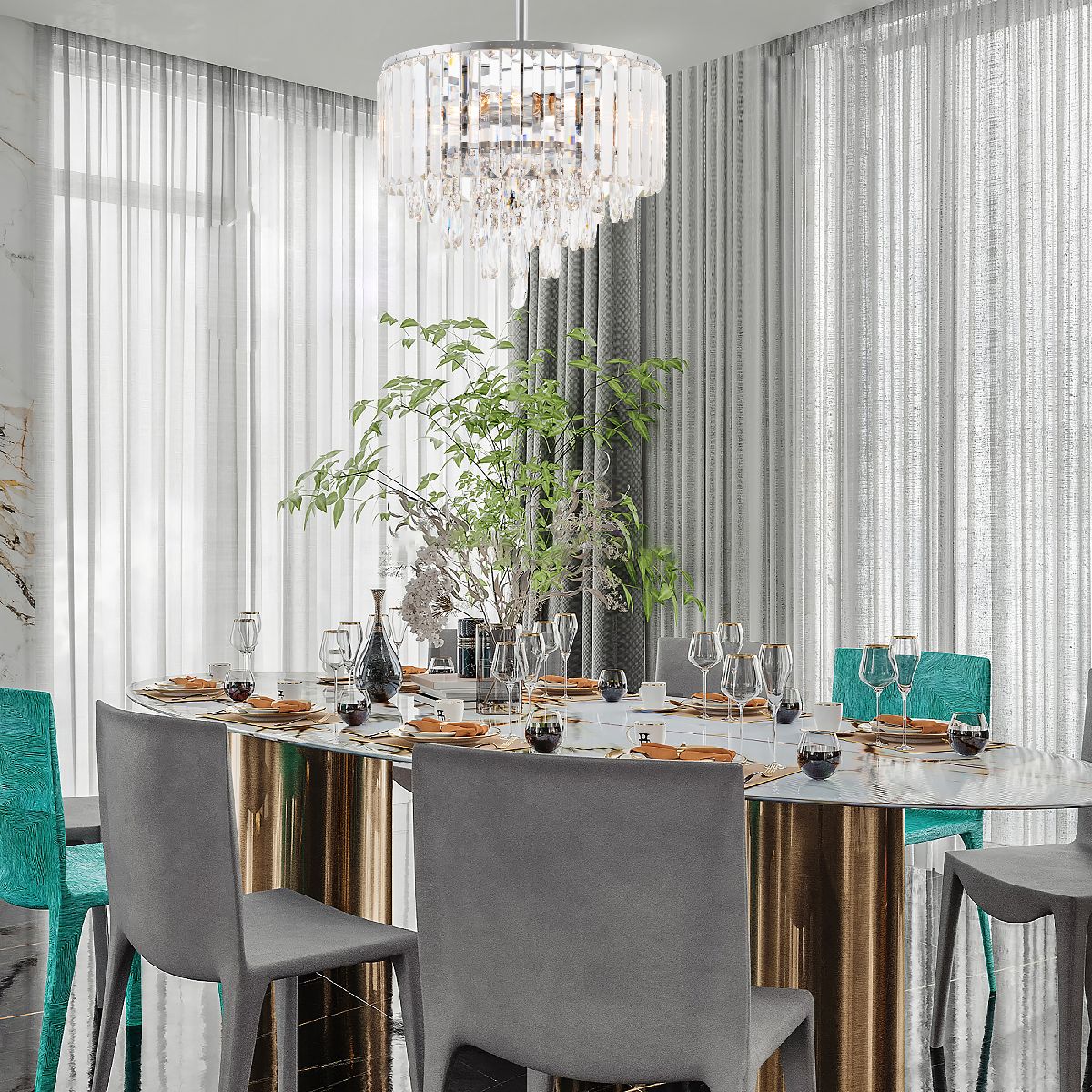 Люстра на штанге Arte Milano Sorrento 375509/6/300/390 CR