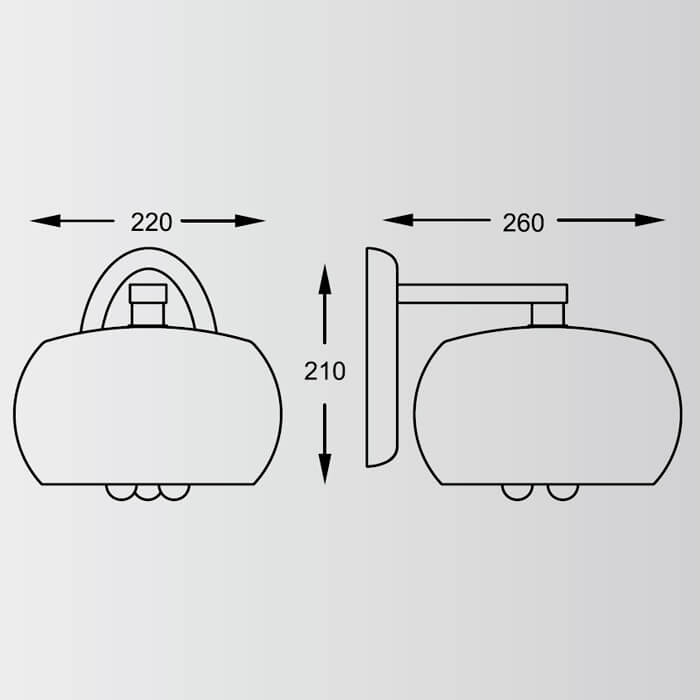 Бра Zumaline RAIN W0076-01D-F4K9