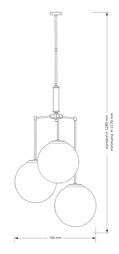 Люстра на штанге Kutek Mood Artu Glass ART-ZWD-3(Z)G350