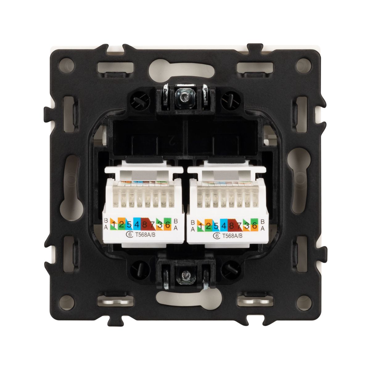 Розетка компьютерная двойная софт-тач золотой песок Arlight SCT-MPC2-SFPL-GD (2хRJ-45, CAT6) 054314(1)