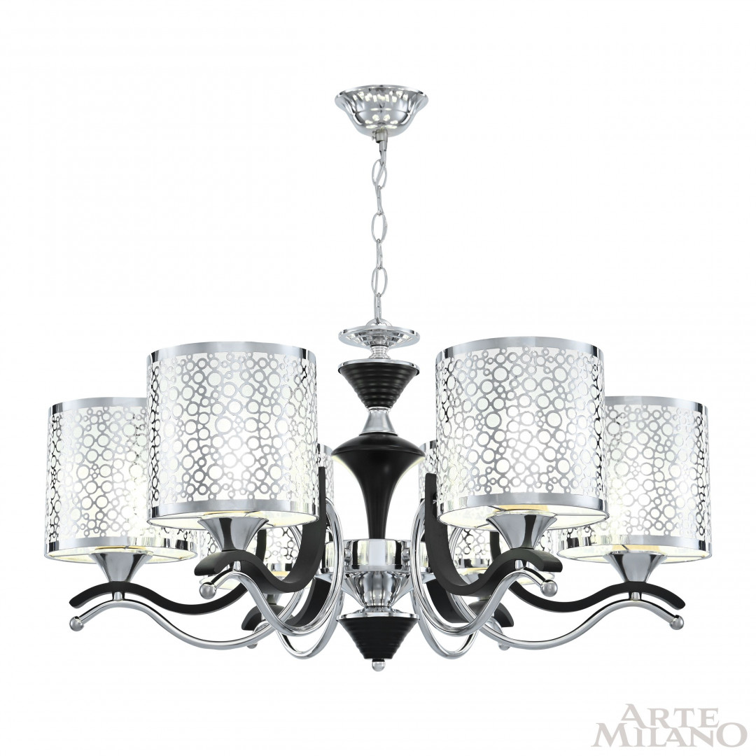 Подвесная люстра Arte Milano Florentia-6787 306787/6 Bk/Ni