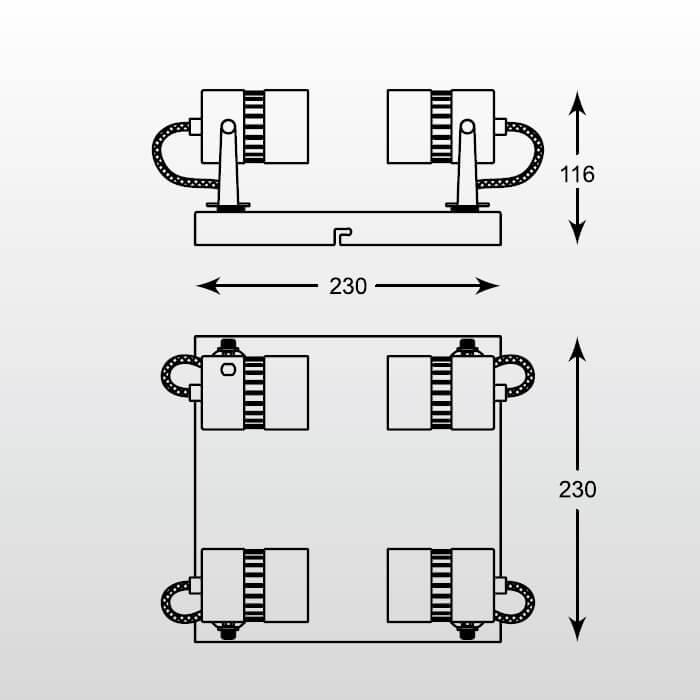 Спот Zumaline Sica CK99892-4