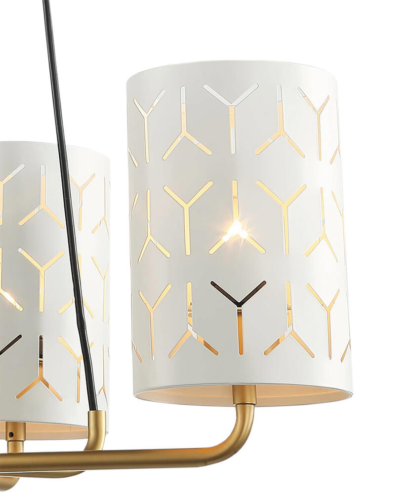 Подвесная люстра Lumien Hall Аврил 4004/4P-GD-WT