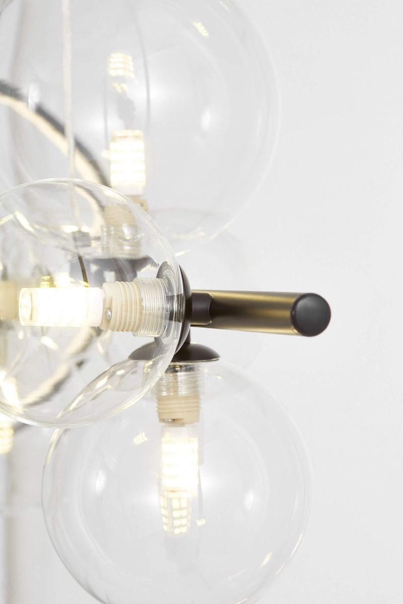 Подвесная люстра Lumina Deco LDP 7033-7 BK+CL