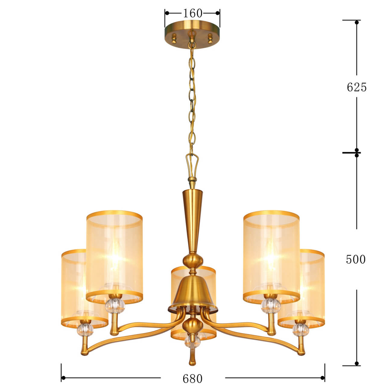 Подвесная люстра Favourite Laguna 2697-5P