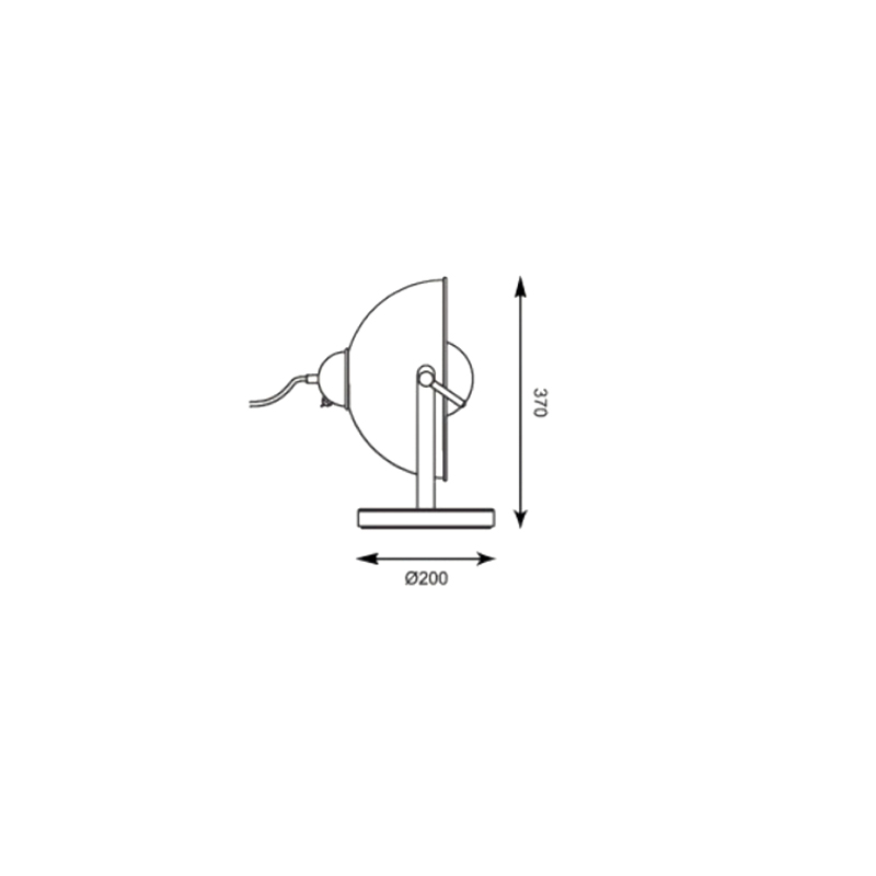 Настольная лампа Zumaline ANTENNE TS-130801T-BKGO