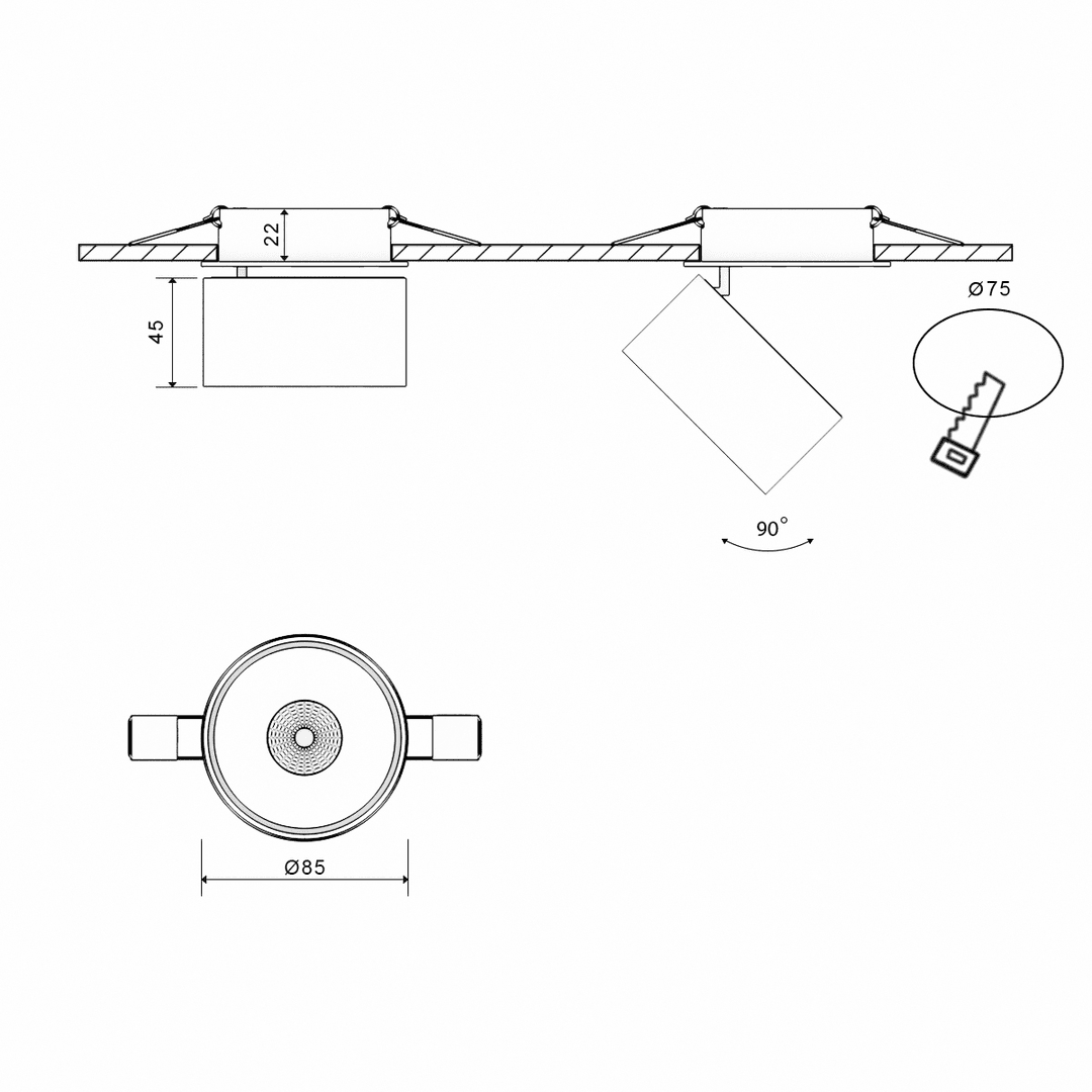 Спот DesignLed GW-8001S-9-WH-NW 004891