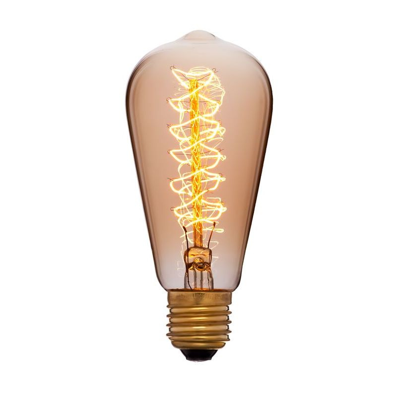 Лампа накаливания Sun Lumen E27 40W золотая 052-191