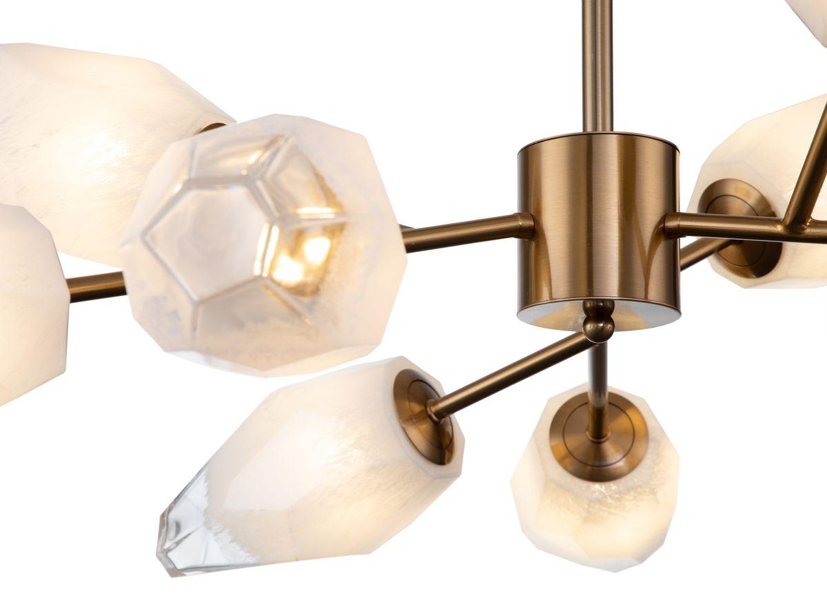 Люстра на штанге Indigo Boccio 13003/9C Brass V000004