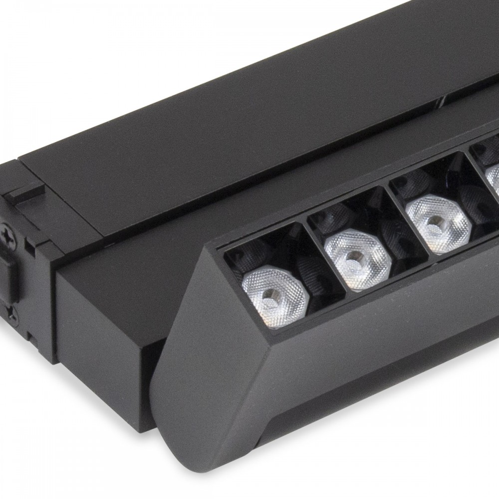 Трековый однофазный светильник AM Group Plain Opal AM591 9W 4000K BK